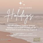 CLOSURE FOR SUMMER HOLIDAYS 2025